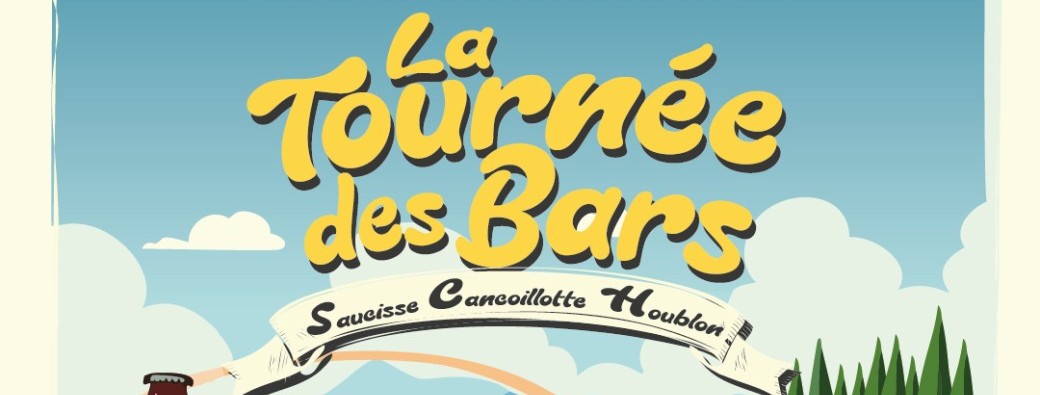 REPAS SAUCISSE - POMME DE TERRE - CANCOILLOTTE - LA TOURNÉE DES BARS