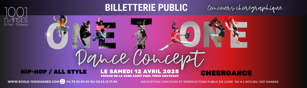 Réservations Public One T One Dance Concept 2025