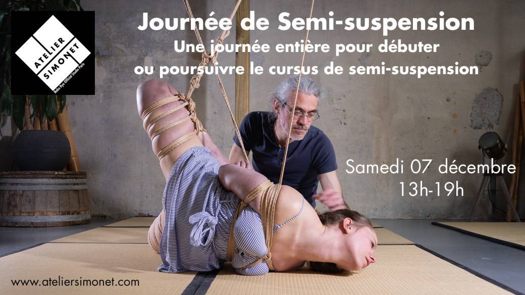 SAM 07/12 : Cours Shibari : Journée semi-suspension