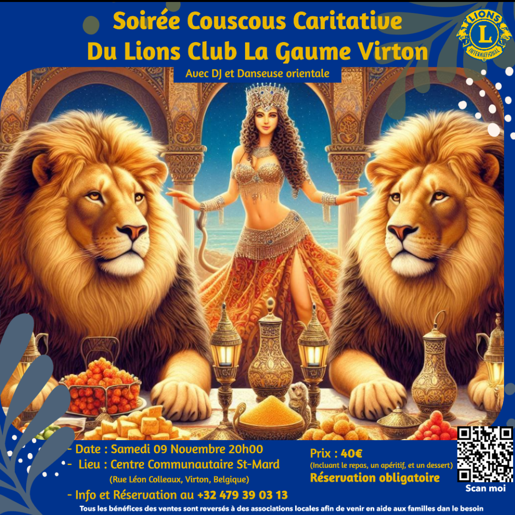 Soirée Couscous Caritative Du Lions Club La Gaume Virton