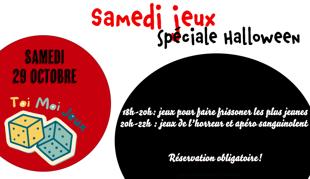 Tickets : Soirée jeux - Billetweb