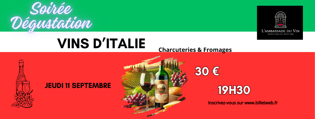 Soirée Vins d'Italie