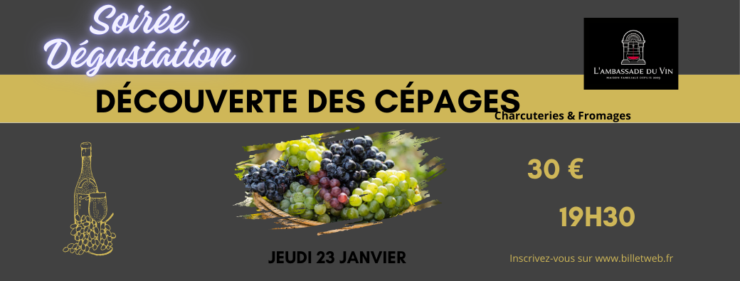 Soirée Vins et découverte des cépages