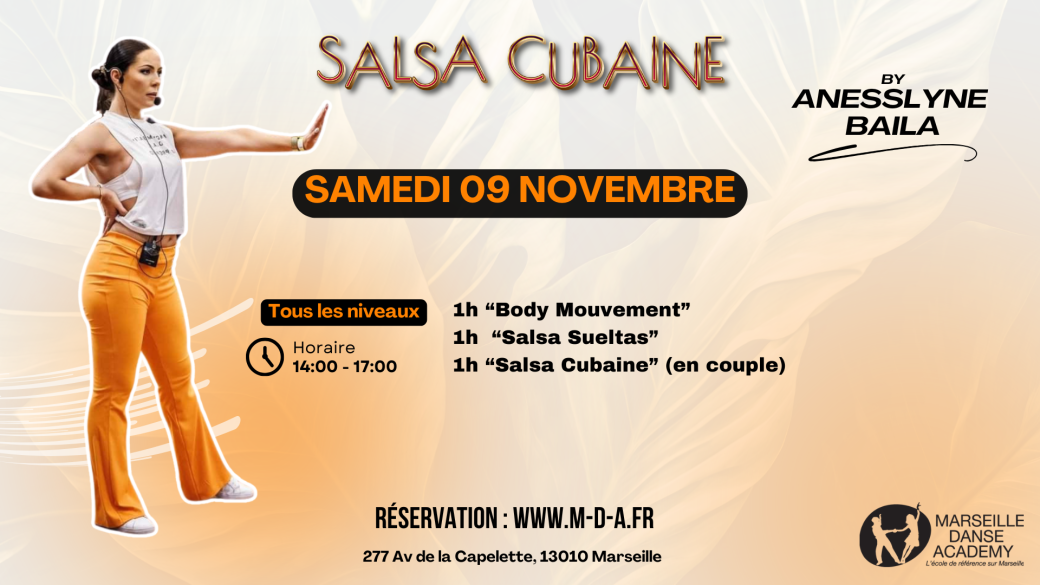 Stage : Salsa Cubaine avec Anesslyne Baila