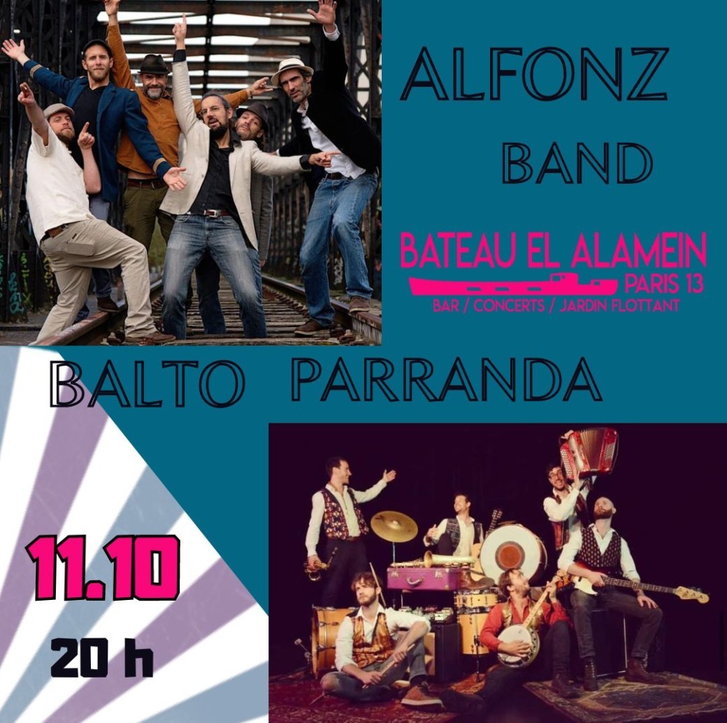 Ven. 11/10 ALFONZ BAND x BALTO PARRANDA