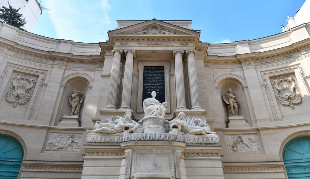 Visite de la fontaine des Quatre-Saisons restaurée