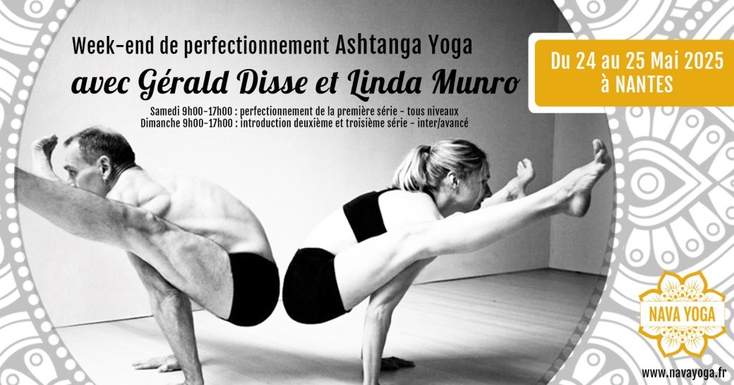 Week-end de perfectionnement ashtanga avec Gerald Disse et Linda Munro