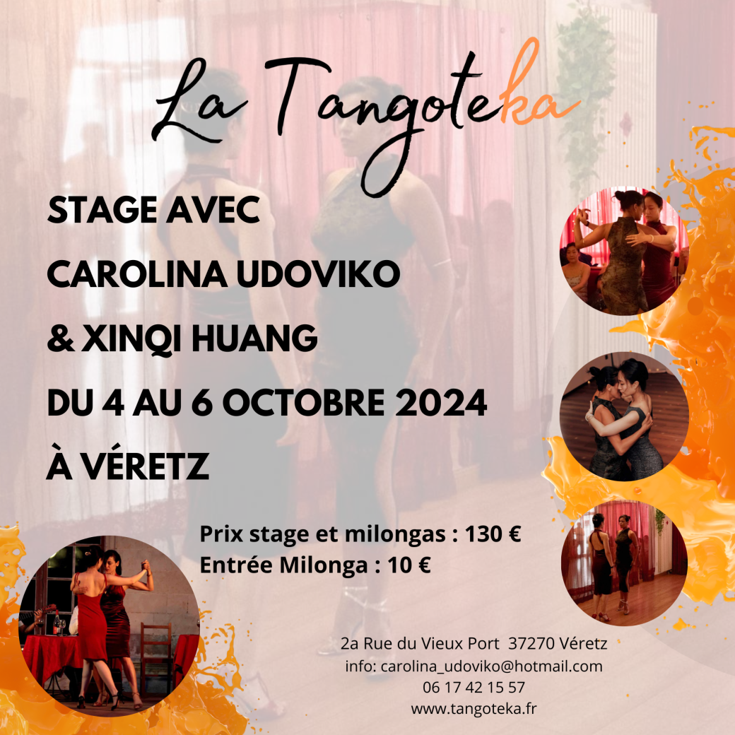 Weekend Tango Argentin | La Tangoteka | Avec Carolina Udoviko et Xinqi Huang | 4 - 6 oct. 2024