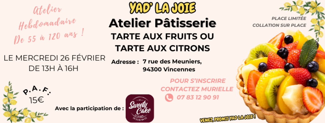 YAD LA JOIE - ATELIER PATISSERIE