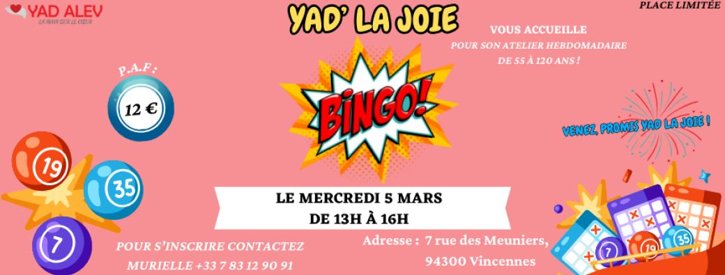 YAD LA JOIE - ATELIER BINGO