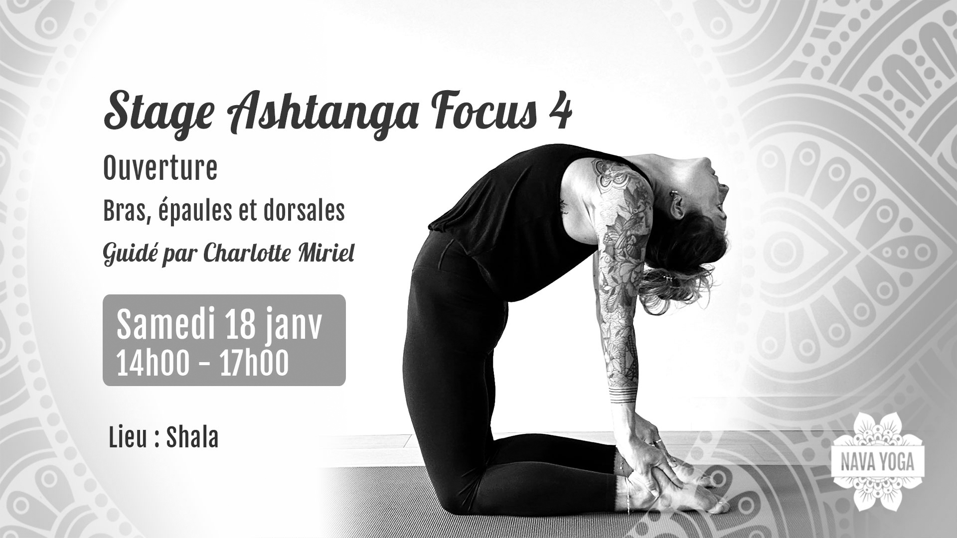 Stage Ashtanga Focus 4 : Ouverture - animé par Charlotte - tous niveaux